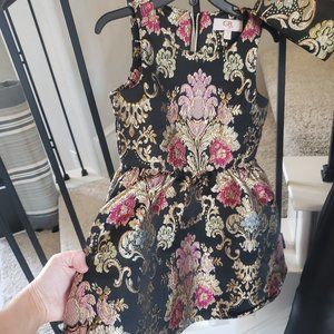 Baroque Rococo Jacquard Girls Dress